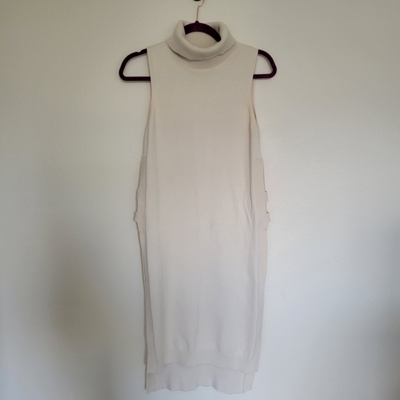 La fee Verte tunic open sides soft turtle neck sleeveless - Picture 3 of 6